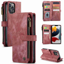 Load image into Gallery viewer, Apple iPhone Wallet Case Multi-function Cover
