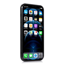 Load image into Gallery viewer, Logo Hole Leather iPhone Case, Install iPhone Front View