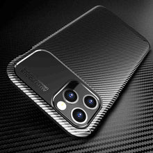 Load image into Gallery viewer, Soft Carbon Fiber Pattern iPhone Case, Top View