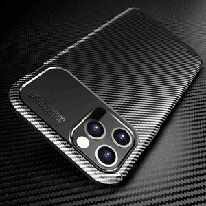 Apple iPhone Cases Carbon Fiber Anti-fingerprint Anti-collision Protective Cover