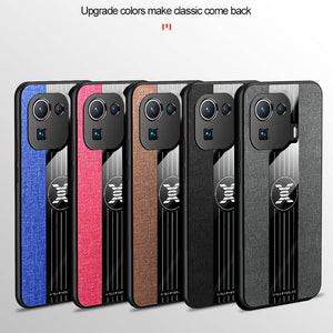 Xiaomi Cases Cloth Pattern With Finger Holder Cover