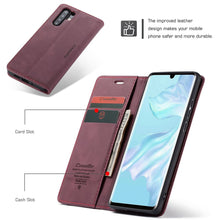 Load image into Gallery viewer, Huawei Case Flip Window Leather Card Slot Protective Cover