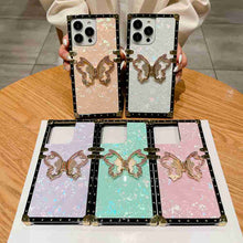 Load image into Gallery viewer, iPhone Case Straight Edge Butterfly Holder Cover