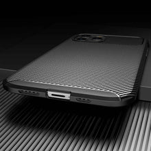 Load image into Gallery viewer, Soft Carbon Fiber Pattern iPhone Case, Bottom View