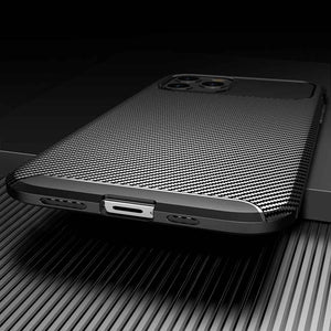 Soft Carbon Fiber Pattern iPhone Case, Bottom View