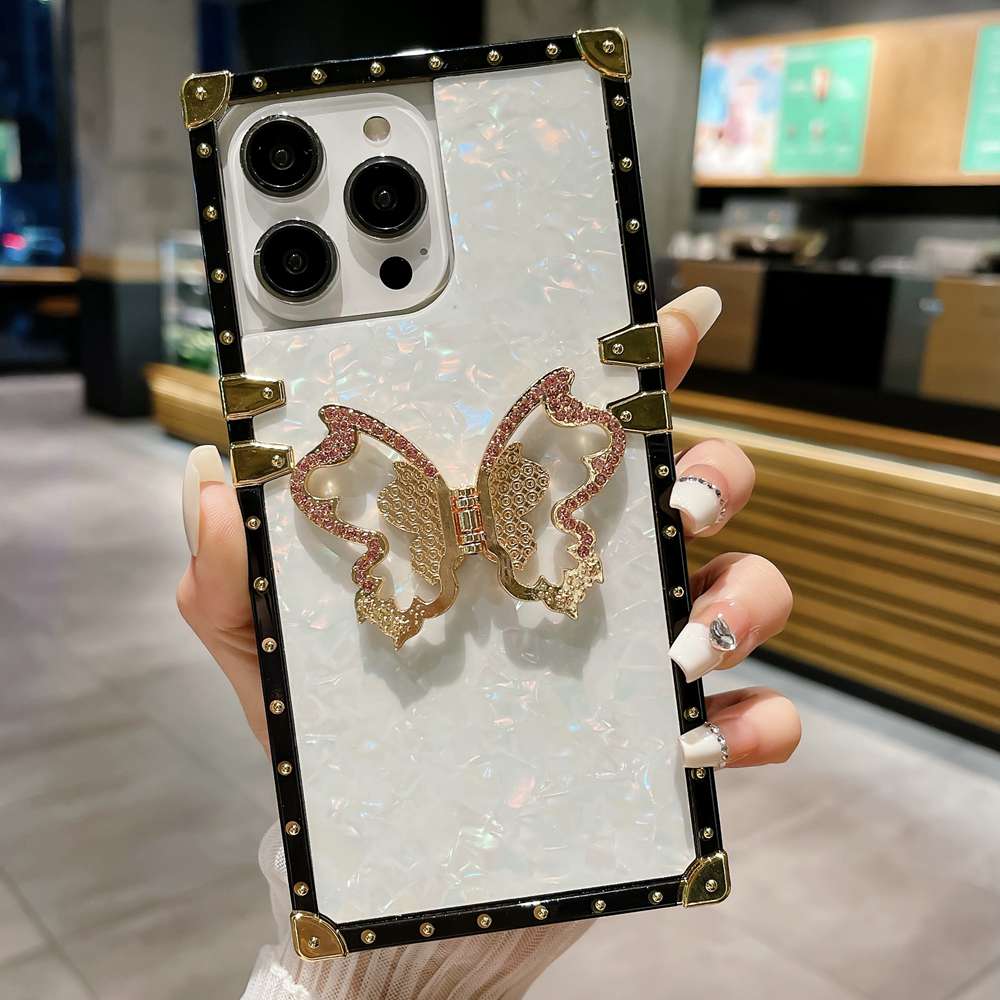 iPhone Case Straight Edge Butterfly Holder Cover
