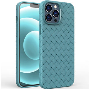 iPhone Case Woven Pattern Cooling Soft TPU Case Cover