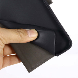 Canvas Samsung Cases Flip Window Fold Cover