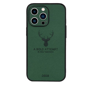 Leather Deer Pattern Case for Apple iPhone Cover