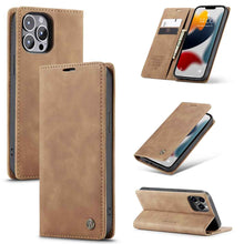 Load image into Gallery viewer, 013 Caseme iPhone Leather Case, Brown Overall View