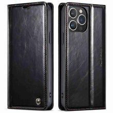Load image into Gallery viewer, Apple iPhone Case Flip Fold Card Slot Leather Protective Cover