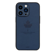 Load image into Gallery viewer, Leather Maple Leaf Pattern Case for Apple iPhone Cover