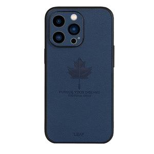 Leather Maple Leaf Pattern Case for Apple iPhone Cover