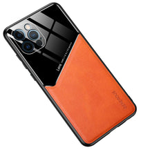 Load image into Gallery viewer, Apple iPhone Case Built-in Magnetic Cover, Orange