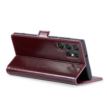 Load image into Gallery viewer, Samsung Case Flip Fold Card Slot Leather Protective Cover