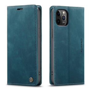 013 Caseme iPhone Leather Case, Blue