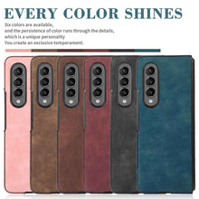 Load image into Gallery viewer, Samsung Galaxy Z Flip Fold Leather Case Cover