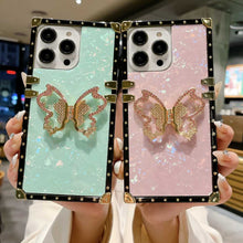 Load image into Gallery viewer, iPhone Case Straight Edge Butterfly Holder Cover
