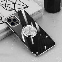 Load image into Gallery viewer,  Plating TPU Finger Holder iPhone Case, Silver