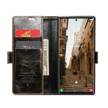 Load image into Gallery viewer, Samsung Case Flip Fold Card Slot Leather Protective Cover