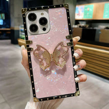 Load image into Gallery viewer, iPhone Case Straight Edge Butterfly Holder Cover