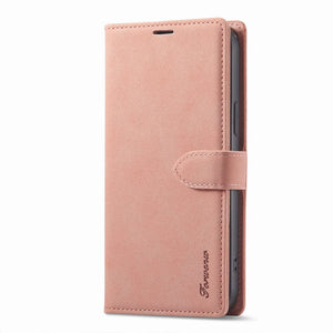Magnetic Buckle Flip iPhone Case, Pink