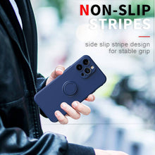Load image into Gallery viewer, Silicone Finger Holder iPhone Case, Non-Slip