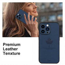 Load image into Gallery viewer, Leather Maple Leaf Pattern Case for Apple iPhone Cover