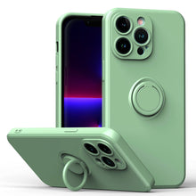 Load image into Gallery viewer, Silicone Finger Holder iPhone Case, Light Green