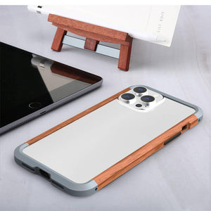 Wood Metal Bumper iPhone Case, Overall View 1