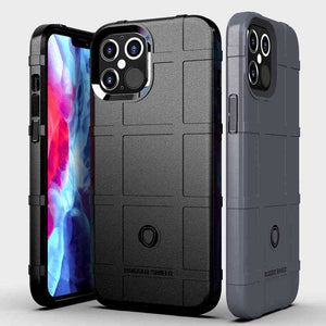 Rugged Shield iPhone Case, Black Grey