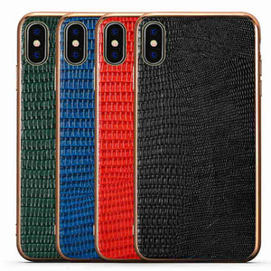 Apple iPhone Case Lizard Pattern Leather Cover