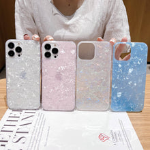 Load image into Gallery viewer, Apple iPhone Case Glitter Shell Pattern Cover