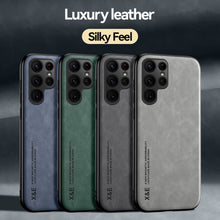 Load image into Gallery viewer, Samsung Case Built-In Magnetic Leather Protective Cover