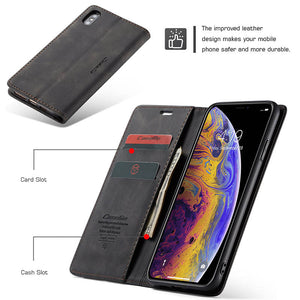 Apple iPhone Case Flip Window PU Leather Card Slot Cover