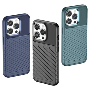 Military Shockproof Thunder Series iPhone Case, Black Blue Green