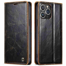 Load image into Gallery viewer, Apple iPhone Case Flip Fold Card Slot Leather Protective Cover