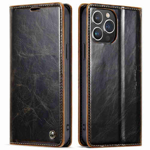 Apple iPhone Case Flip Fold Card Slot Leather Protective Cover