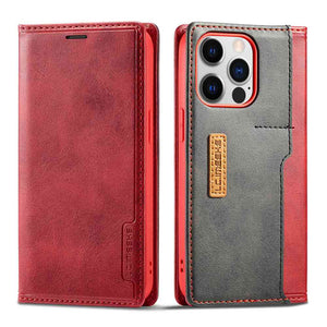 Business Leather Apple iPhone Case Flip Window Cover
