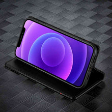 Load image into Gallery viewer, Apple iPhone Carbon Fiber Flip Window Case Cover, Install iPhone Display
