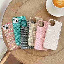 Load image into Gallery viewer, Weave Pattern iPhone Case, 6 Colors Display