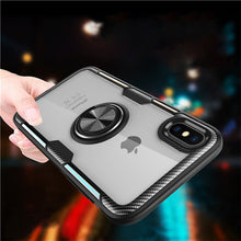Load image into Gallery viewer, HD Acrylic Finger Ring Holder iPhone Case,  Front View