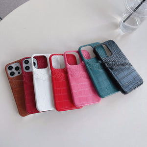 Crocodile Card Holder iPhone Case Cover