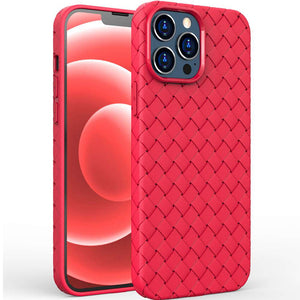 iPhone Case Woven Pattern Cooling Soft TPU Case Cover