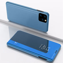 Load image into Gallery viewer, Flip Window Case Mirror iPhone Case, Blue