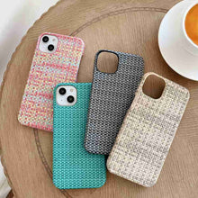 Load image into Gallery viewer, Weave Pattern iPhone Case, 4 Colors Display