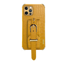 Load image into Gallery viewer, Wristband Crocodile Pattern, Yellow