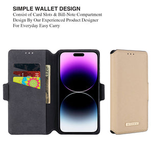 Cross Stripes Apple iPhone Case Flip Window Fold Cover