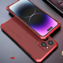 Load image into Gallery viewer, Apple iPhone 14 Pro Max Frosted Metal Case, Red Red