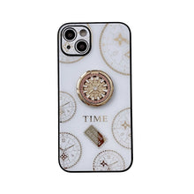 Load image into Gallery viewer, Acrylic Time Finger Ring iPhone Case, White 
